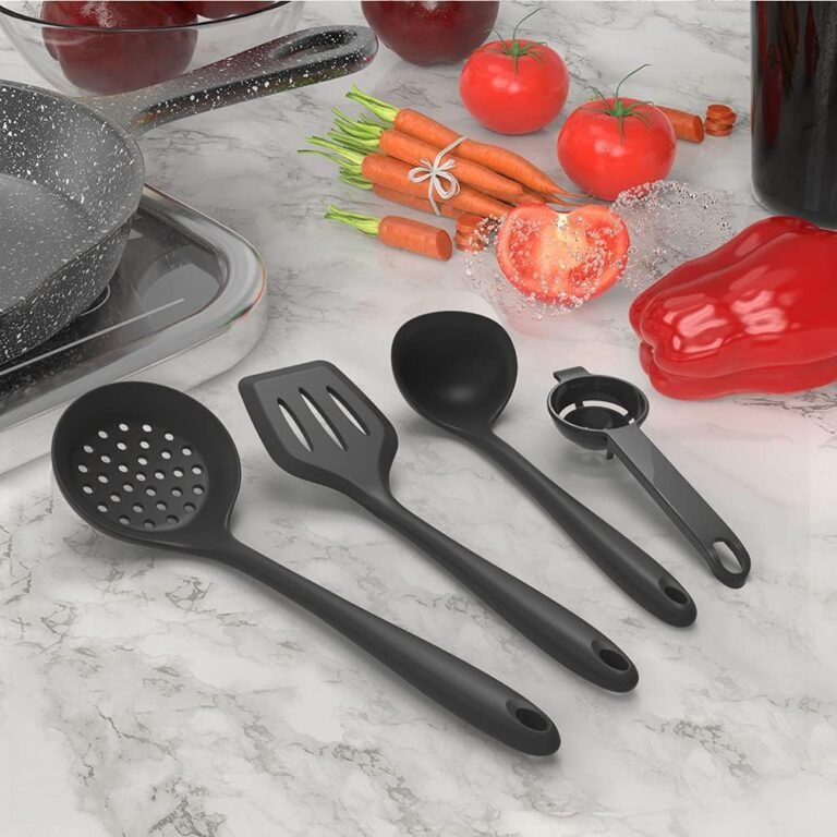 Silicone cooking utensils set